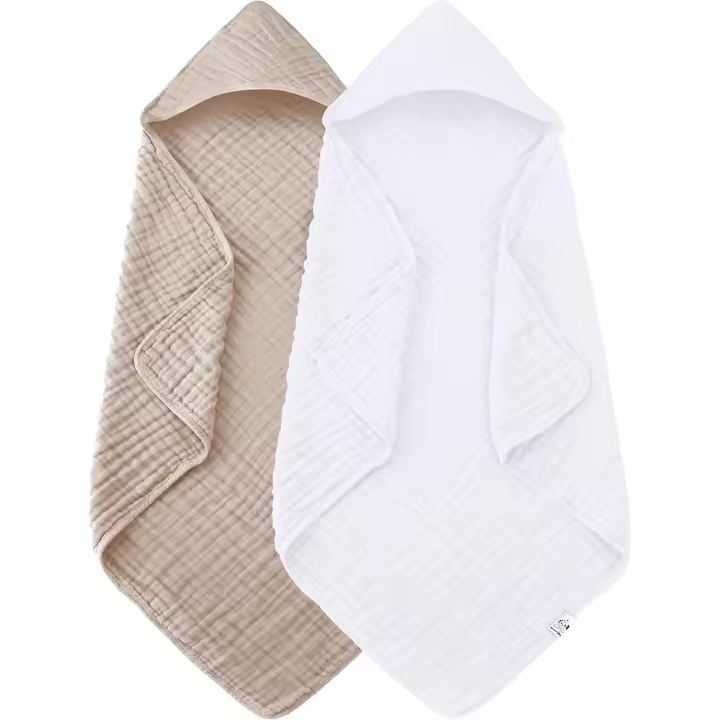 Toalla de baño para niños Pequeños con capucha 0-6 años Toallas de baño para bebés unisex 27,5 "X55" Gruesto Ultra absorbente Suave Niños Ropa de baño Toalla de Ducha para niños Gift para Bebés, bebe, recién nacid Elefante esencial - 1