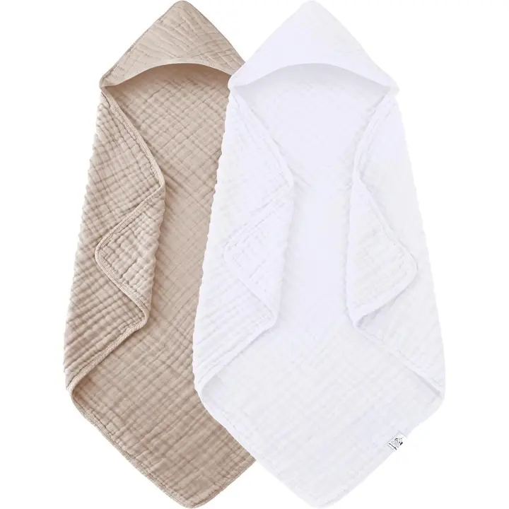 Toalla de baño para niños Pequeños con capucha 0-6 años Toallas de baño para bebés unisex 27,5 "X55" Gruesto Ultra absorbente Suave Niños Ropa de baño Toalla de Ducha para niños Gift para Bebés, bebe, recién nacid Elefante esencial - 1