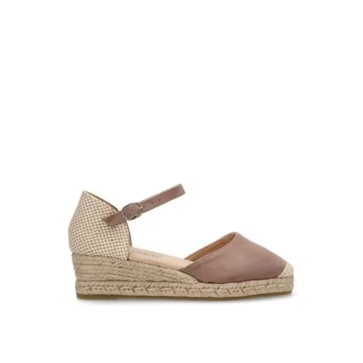 Esparteña valenciana alpargata AMARPIES acx26481 taupe - 1