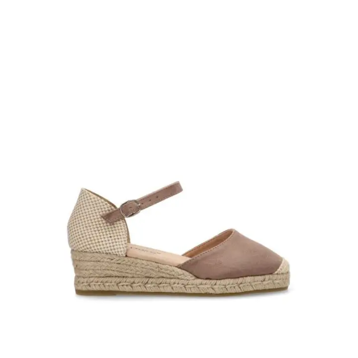 Esparteña valenciana alpargata AMARPIES acx26481 taupe - 1
