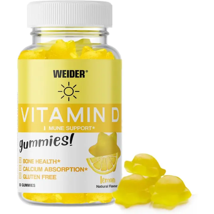 Vitamina D3 (50 Gominolas) - Weider | Fácil de tomar |Sin azúcar | Sin gluten - 1