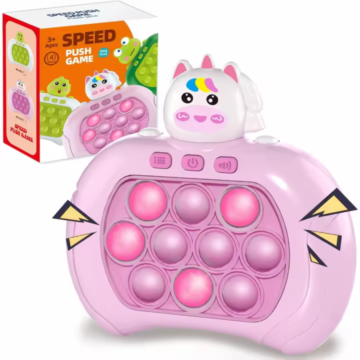 TeaRoo Quick Push Pop Game It Fidget Toys Pro para niños y Adultos, juego de rompecabezas rápido, Juguetes de burbujas para el estreno, Regalos de fiesta de alivio, Regalos de cumpleaños para niños y adultos - 1