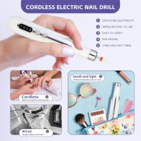 Quitaesmalte de uñas, taladro eléctrico portátil profesional para uñas, pulidor de uñas para dar forma, pulir y quitar uñas de gel, herramienta de manicura multifuncional - details 0