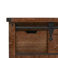 vidaXL Mesa consola de madera de abeto maciza marrón 131x35,5x75 cm Mesa de sofá Mesa de Entrada para Salón Consola de Entrada Mueble Recibidor Mesita Mesa auxiliar Salon - details 5