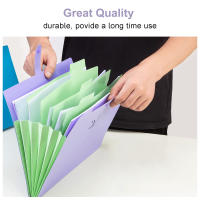 Carpeta De Archivo A4 Multicapa En Colores Azúcar Organizador Grande De Capacidad Estilo Coreano Sencillo Para Oficina Y Material PP - details 11