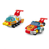 Bloques De Construcción Duplo Espacio 79Pcs Para Niños Grandes Partículas DIY Transformable En Robot Y Coches Juguete Educativo Regalo Para Niños - details 3