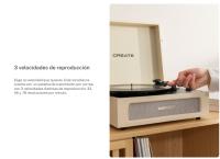 CREATE - RECORD PLAYER RETRO - Tocadiscos Retro con Bluetooth, USB, SD, MicroSD y Mp3 - details 3