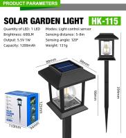Lámpara Solar LED Para Jardín Impermeable Iluminación De Patio Decoración Para Camino Verde Lámpara De Pradera Exterior - details 9