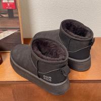 Botas De Nieve Para Mujer Invierno 2025 Edición Coreana De Peluche Alta Calzado Casual Cálido Con Forro De Algodón Grueso - details 2