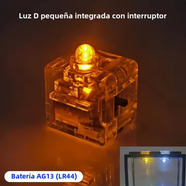Acuario Mini Para Peces Y Reptiles Con Luz LED Caja Pila De Acuarios Cilíndricos Decoración De Paisaje De Algas Para El Hogar Y La Oficina - 1