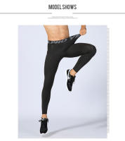 Pantalones De Entrenamiento De Veludo Para Hombre Con Bolsillo Térmicos Estrechos Para Correr En Otoño E Invierno - details 2