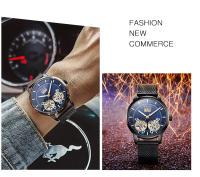 Reloj Mecánico Para Hombre AILANG Auténtico Resistente Al Agua Con Tourbillon Calendario Y Dial Skeleton En Cuero Y Acero Inoxidable - details 13
