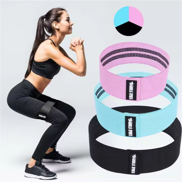 Gorilla Sports Banda para la cadera squats / sentadillas con distintas resistencias - 1