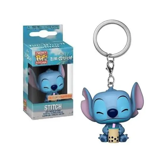 Funko Pocket Pop Stitch Bebida Lilo y Stitch Disney Exclusive Llavero - Amplia Tu Colección - 1