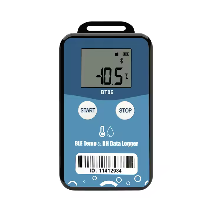 Mini Registrador Digital De Temperatura Y Humedad BT06 Sensor Interno De Precisión Alta Distancia Bluetooth 32000 Puntos - 1