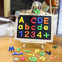 Pegatinas Magnéticas De Letras Y Números En Láminas Para Refrigerador Juguete Educativo Para Niños Regalo De Navidad - details 0