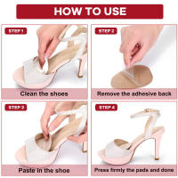 6Pcs Almohadillas De Metatarso De Silicona Para Zapatos Antideslizantes Autoadhesivas Para Mujer Inodoras Para Sandalias Y Tacones Altos Absorbentes De Choque Y Transpirables - details 11