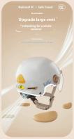 Casco De Motocicleta Eléctrico Con Protección De Orejas Certificado Dot Seguridad Universal Para Todas Las Estaciones Medio Para Adultos Estilo Medio Con Orejas De Gato - details 15