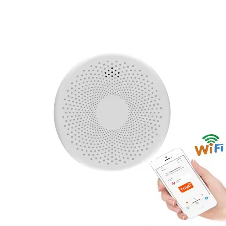 Alarma Detectora de Humo y Monóxido de Carbono con Batería，Tuya Smart Co Detector de humo, alarma de monóxido de carbono, Sensor de sonido PIR, WiFi, versión 2 en 1, salón, habitación, cocina, tienda - 1