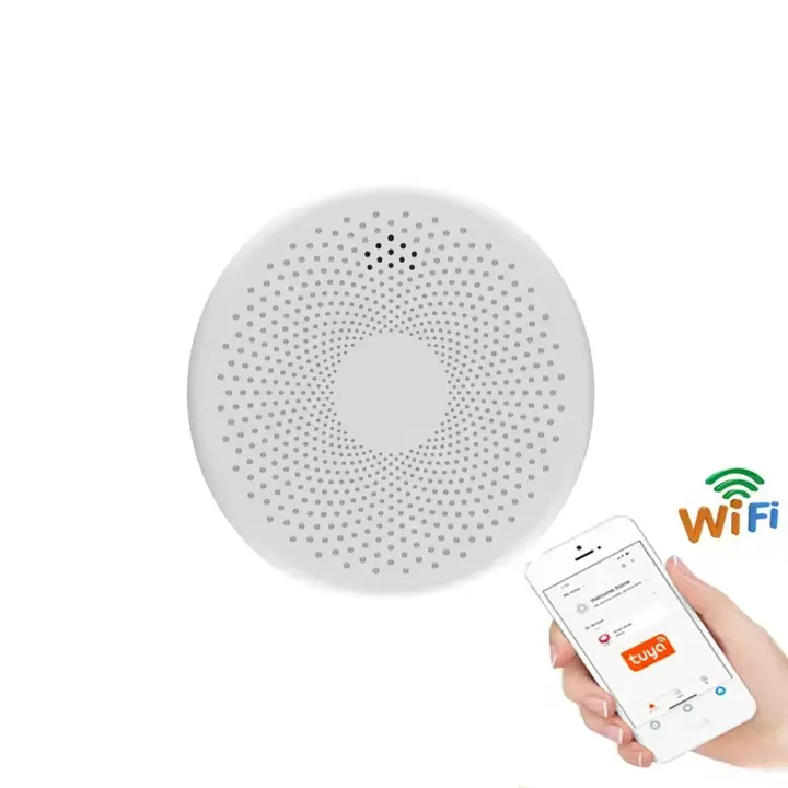 Alarma Detectora de Humo y Monóxido de Carbono con Batería，Tuya Smart Co Detector de humo, alarma de monóxido de carbono, Sensor de sonido PIR, WiFi, versión 2 en 1, salón, habitación, cocina, tienda - 1