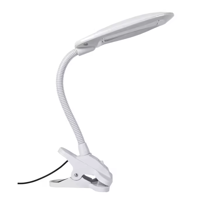 ALBA Lámpara de mesa 5W LED 4000K con muelle Al.40cm blanco - 1