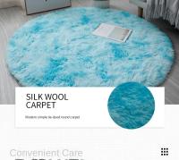 Alfombra Redonda De Peluche Suave Para Sala De Estar Decoración De Hogar Dormitorio Y Habitación De Niños Alfombra Blanca Espesa Para Salon - details 9