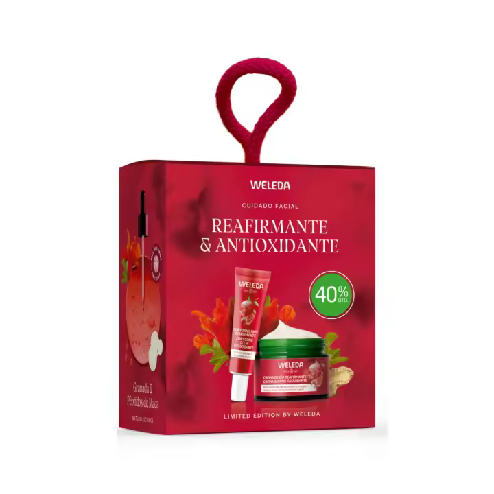 Weleda -Pack Facial Reafirmante Granada y Péptidos de Maca – 40 % Descuento en Crema Día 40 ml + Contorno Ojos 12 ml - 1