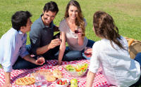 Manta de Picnic Manta Impermeable - 150 x 200 cm / 2x2m Manta de Picnic Plegable, Alfombra de Picnic de Viaje Lavable Manta Camping en la Playa para Barbacoa al Aire Libre Senderismo Parque Jardín (Rojo) - details 6