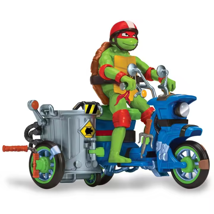 Figura con Vehiculo Tortugas Ninja El surtido se trata de la moto sidecar y la moto de batalla.Se envia una unidad de manera aleatoria (Famosa TU803000) - 1