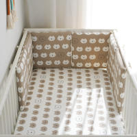 LALA - Ropa de Cama para Cuna de Bebé, ropa de Cama para nuevo nacido, Valla anticolisión para Bebé, Algodón Puro, Cabeza de Oso, 30x30x6, Pieza Entera Lavada. - details 1