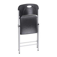 Lifetime - Silla plegable multiuso, máx. 160 kg, color negro, fabricada de polietileno de alta densidad y acero, 50x48,5x84 cm, protección UV, resistente al agua, sillas para eventos, sillas plegables exterior e interior, silla robusta - details 1