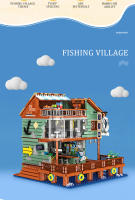 Bloques De Construcción Creativos De Pesca Casa De Pescadores Wharf Modelo Edificio Callejón Venta De Tienda Antigua Mini Bricks Juguete Para Niños - details 7