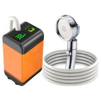 Showers De Camping Portátiles Eléctricos Con Bomba Y Pantalla Digital IPX7 Impermeable Para Actividades Al Aire Libre Y Senderismo - details 11