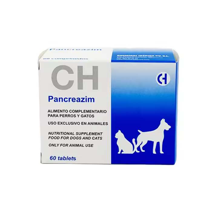 Pancreazim 60 comprimidos enzimas digestivas para perros y gatos Chemical Iberica - 1