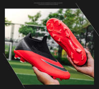 Zapatos De Fútbol Profesionales Para Hombres Ultraligeros Deporte De Entrenamiento Cleats De Fútbol Blanco Negro Talla True Fit Material Superior PU Suela De TPR - details 17