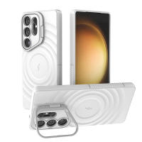 Funda Magnética De Lujo Para Samsung Galaxy S25 Ultra plus Con Soporte Para Lentes Plegables Y Carga Inalámbrica Magsafe Cubierta Suave Mate Protectora Contra Golpes Y Arañazos - details 15