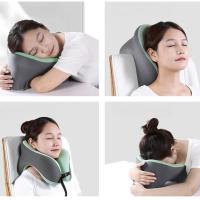 Almohada De Viaje En Avión En Forma De U Con Recuperación Lenta De Memoria Almohada De Algodón Para Oficina Protección Del Cuello Para Estudiantes - details 2