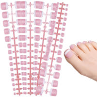 120Pcs Uñas Postizas Estilo Francés Presión Sobre Cobertura Completa Uñas Falsas Fashion Manicure Arte De Uñas Adhesivo Universal - details 8