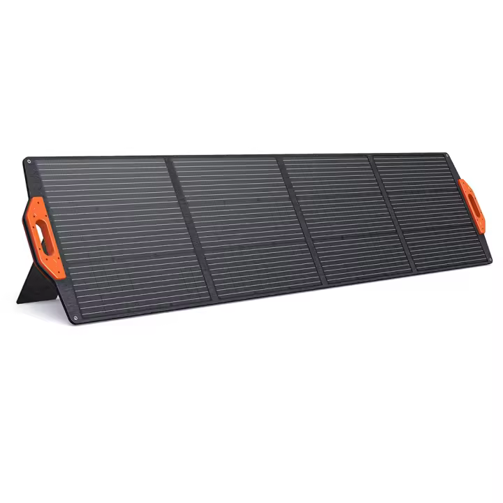 FOSSiBOT SP200 Panel Solar Plegable de 200W, Cable de Carga MC4 a Anderson/XT90/XT60, Mango Magnético, Eficiencia del 23.4%, Patas Ajustables, Impermeable IP67 - 1
