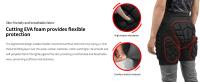 WOSAWE Shorts De Protección Para Ciclismo Y Esquí Para Hombres Y Mujeres Material De Spandex Y Nylon Diseño De Ropa De Motocicleta - details 3