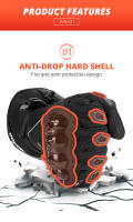 Guantes De Motocicleta Impermeables Y Antideslizantes Para Ciclismo Multicolor Accesorios De Equipamiento De Motocicleta Transpirables Para Hombre Y Mujer - details 7