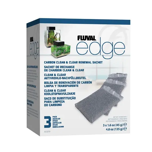 Carbón para acuario Fluval Edge - Pack de 3 - 1