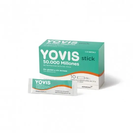 YOVIS STICK PROBIÓTICO 10 SOBRES BUCODISPERSABLES - 1