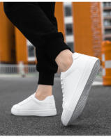 Zapatos De Patinaje Casuales Para Hombres Blancos Negros Cómodos Y Ligeros Zapatillas De Moda De Verano Suela De Goma Talla True - details 2