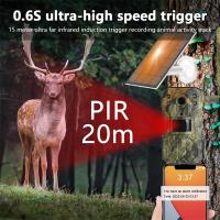 Cámara Solar impermeable para rastreo de caza, dispositivo con tarjeta SIM 4G de 4MP, 20M, detección de movimiento PIR, seguimiento de Vida Silvestre, visión nocturna de 30M - details 5