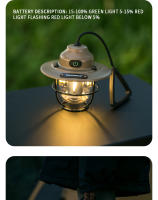 Lámpara De Mano Vintage Para Camping Recargable Ultra-larga Vida Útil Luz Ambiente Portátil Para Tent Iluminación Al Aire Libre - details 4