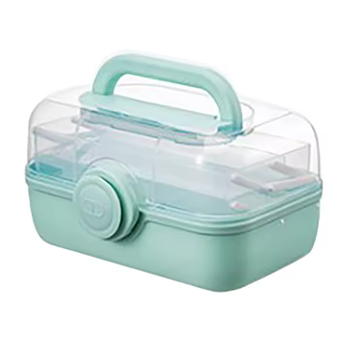 Caja de Kit de costura para adultos y Principios, accesorios de costura para el hogar, Kit de reparación de Costas, Caja de compartimientos S - 1