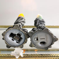Luz De Vela LED Para Decoración De Halloween Calavera Y Fantasma Luz Hollow Para Fiesta Y Decoración Del Hogar - details 1