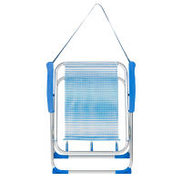 AKTIVE Silla playa plegable, Silla baja de playa, Azul rayas, 44x45x76 cm, Incorpora topes antivuelco, Asa de hombro, Soporta 110 kg, Sillas de playa, Sillas de playa bajas, Sillas de playa plegables, Sillas plegables de playa - details 6