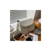 Bolso Cruzado de cuero PU para Mujer, Cartera de diseño, semicircular, estilo Retro, at fashion - details 6